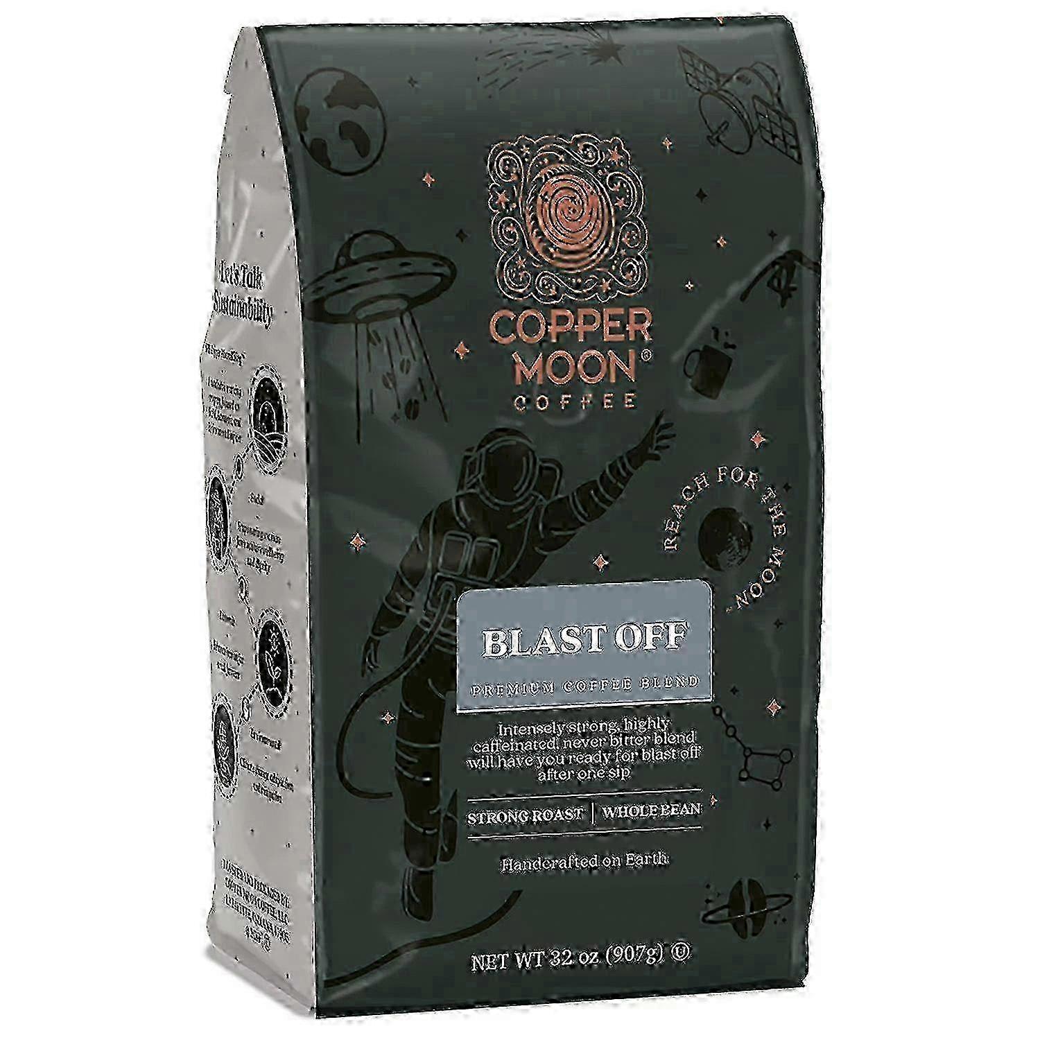 Copper Moon Coffee Whole Bean, Blast Off, 32 Oz