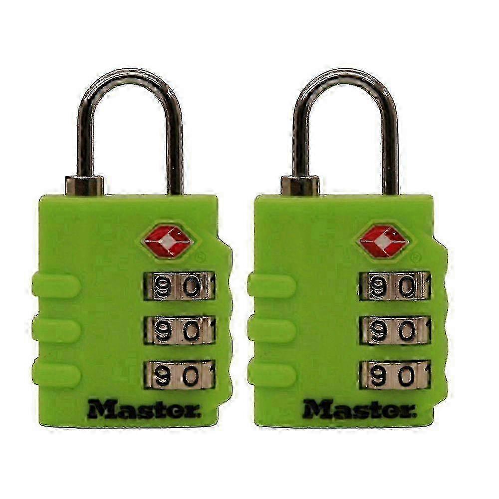 Master Lock 塑料密码挂锁,1.375 英寸,2 个