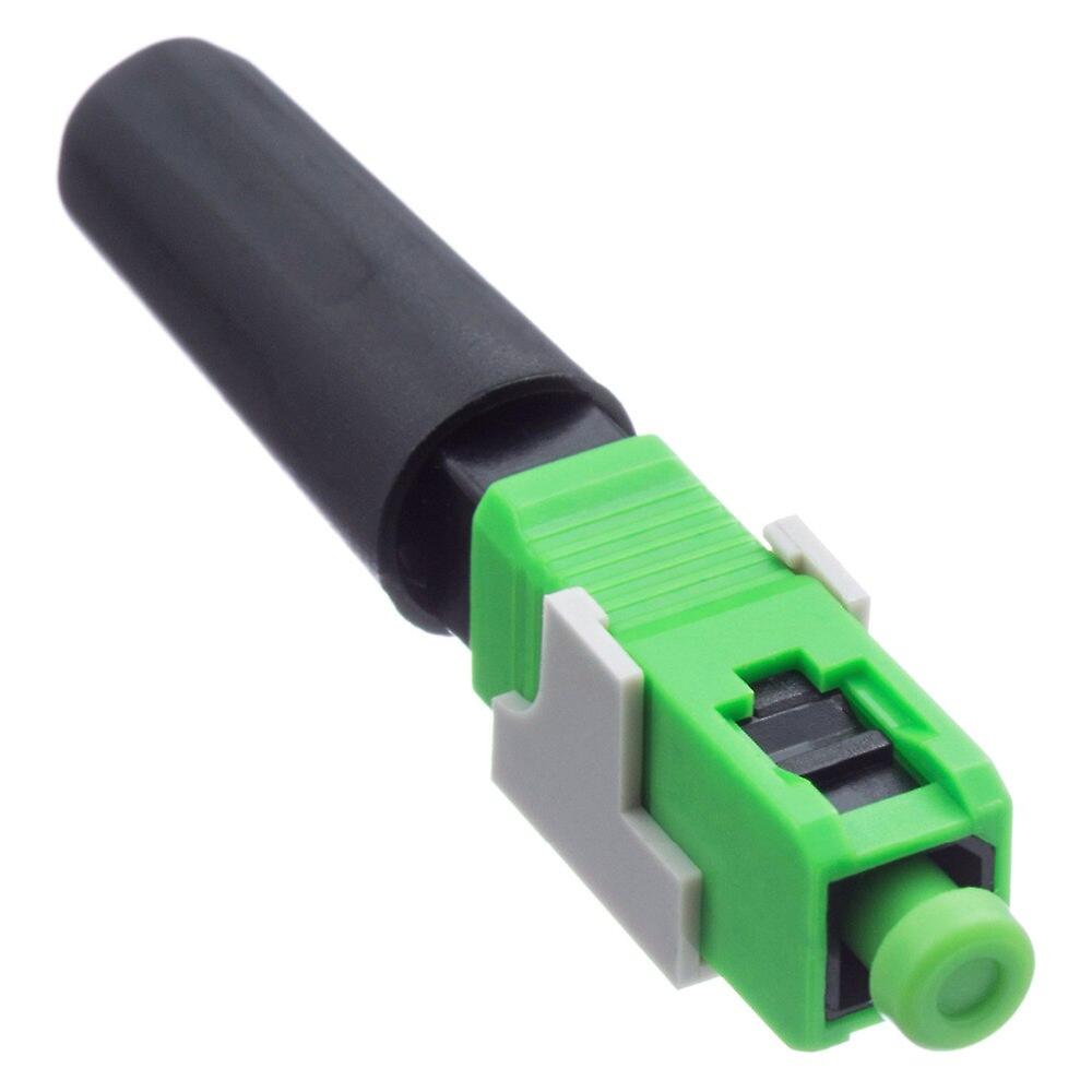 Ftth Sc Apc Optical Fiber Cable Quick Connector Fast Cold Connection Adapter 0.3db For Telecommunication