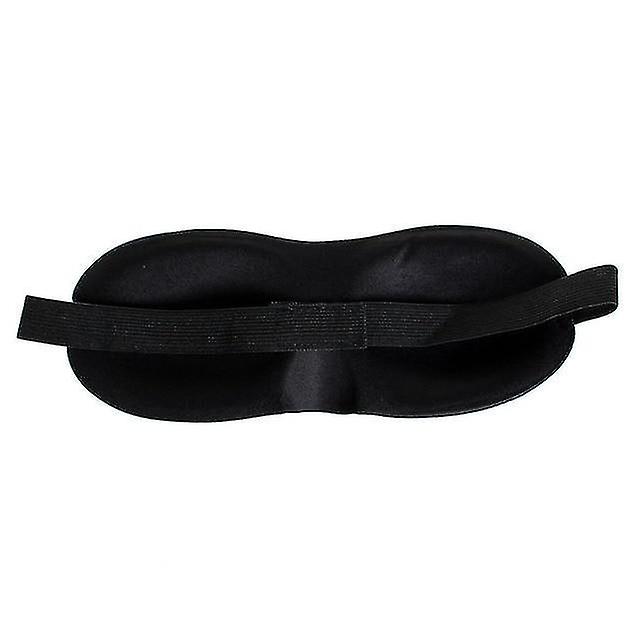 Black Cute Animals Design Eye Mask Padded Shade Cover For Travel Relax