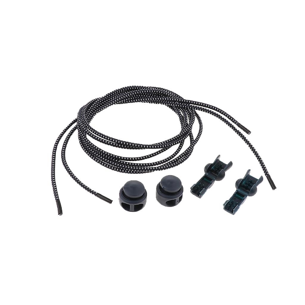 Elastic No Tie Shoelaces Sneakers Shoe String for Kids Adults Red