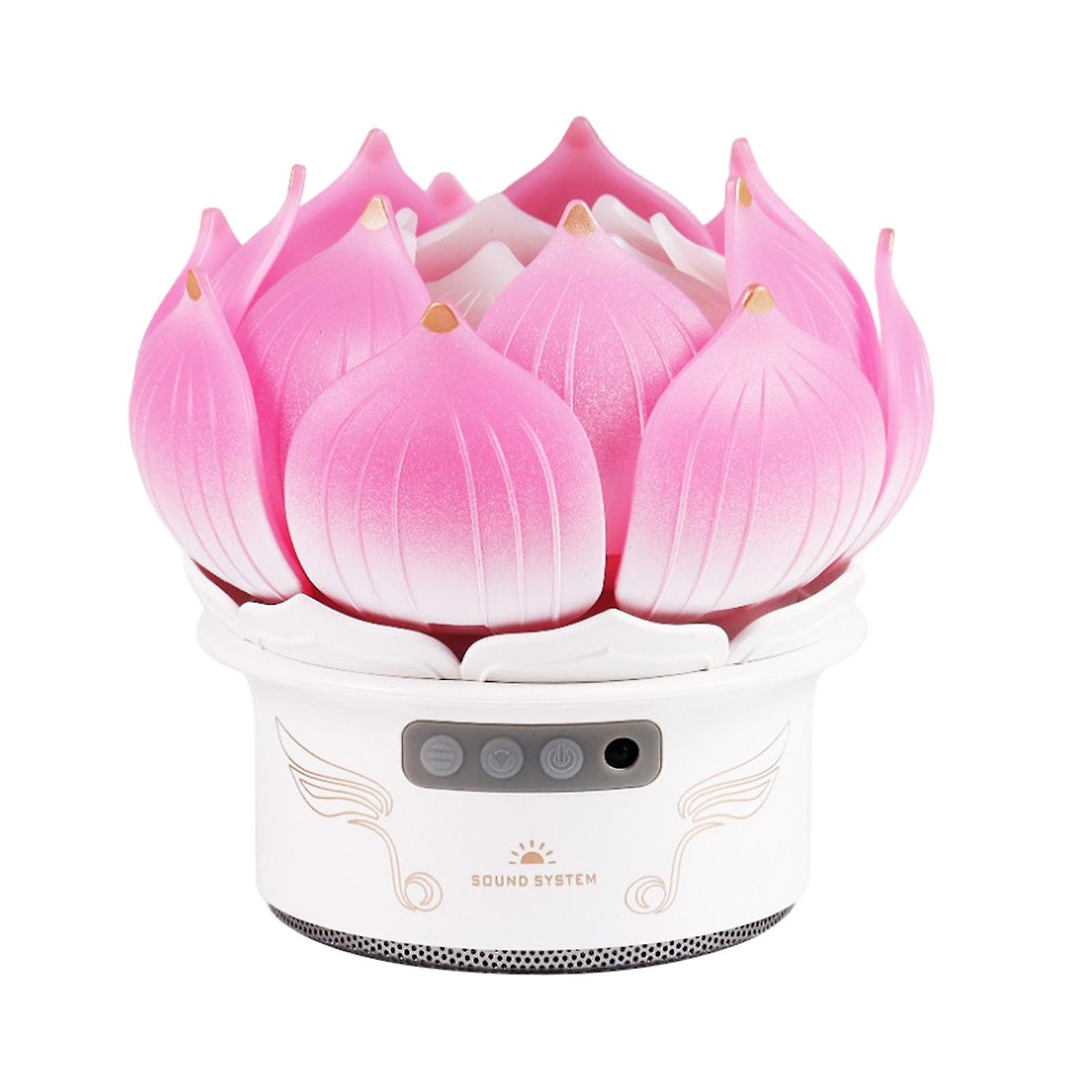 Lotus Shape Light Support Bluetooth Remote Control for Home Friends Pink