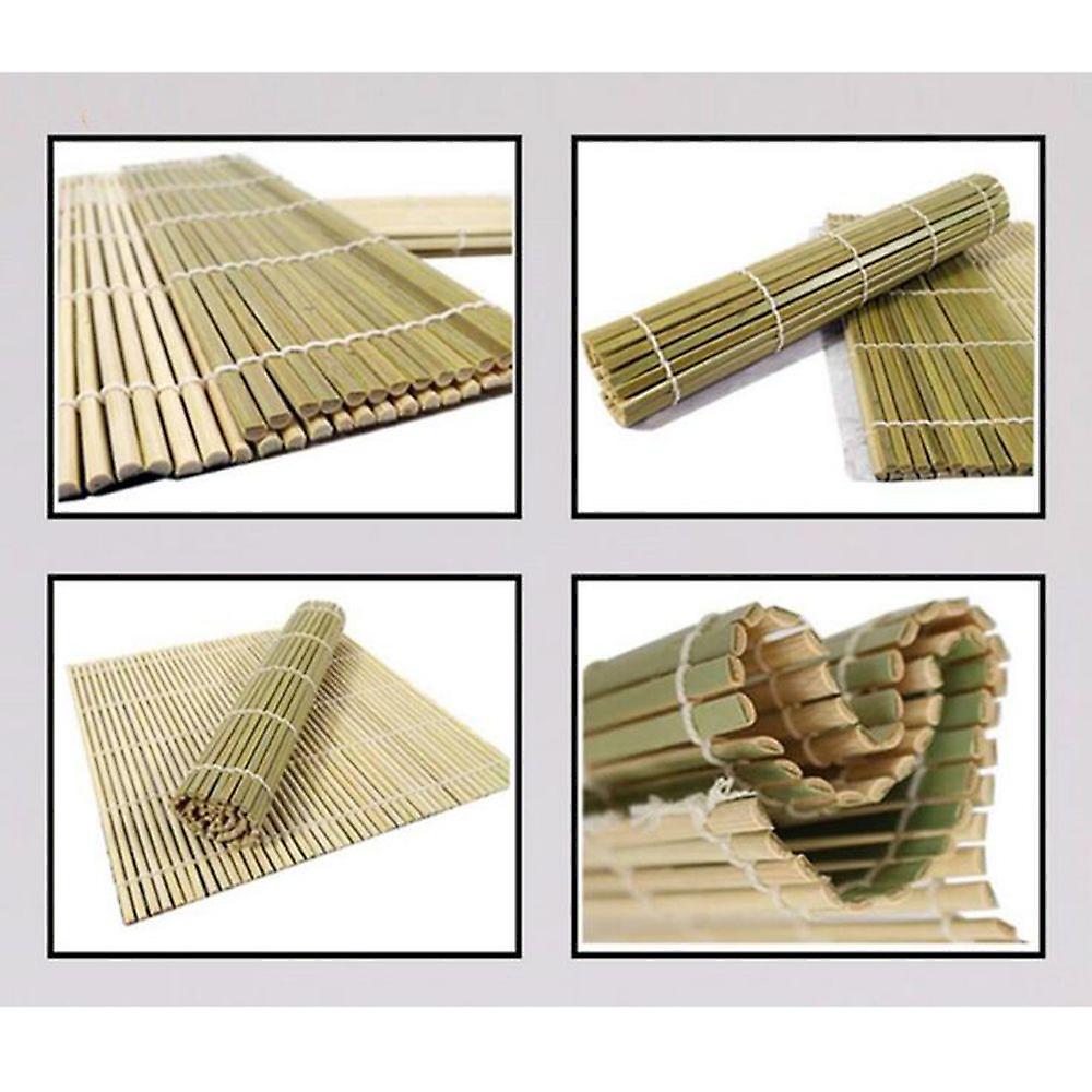 Sushi Bamboe Gordijn Roll Wassen Rijstmat Pad Rollend Scherm Wit 24x24cm