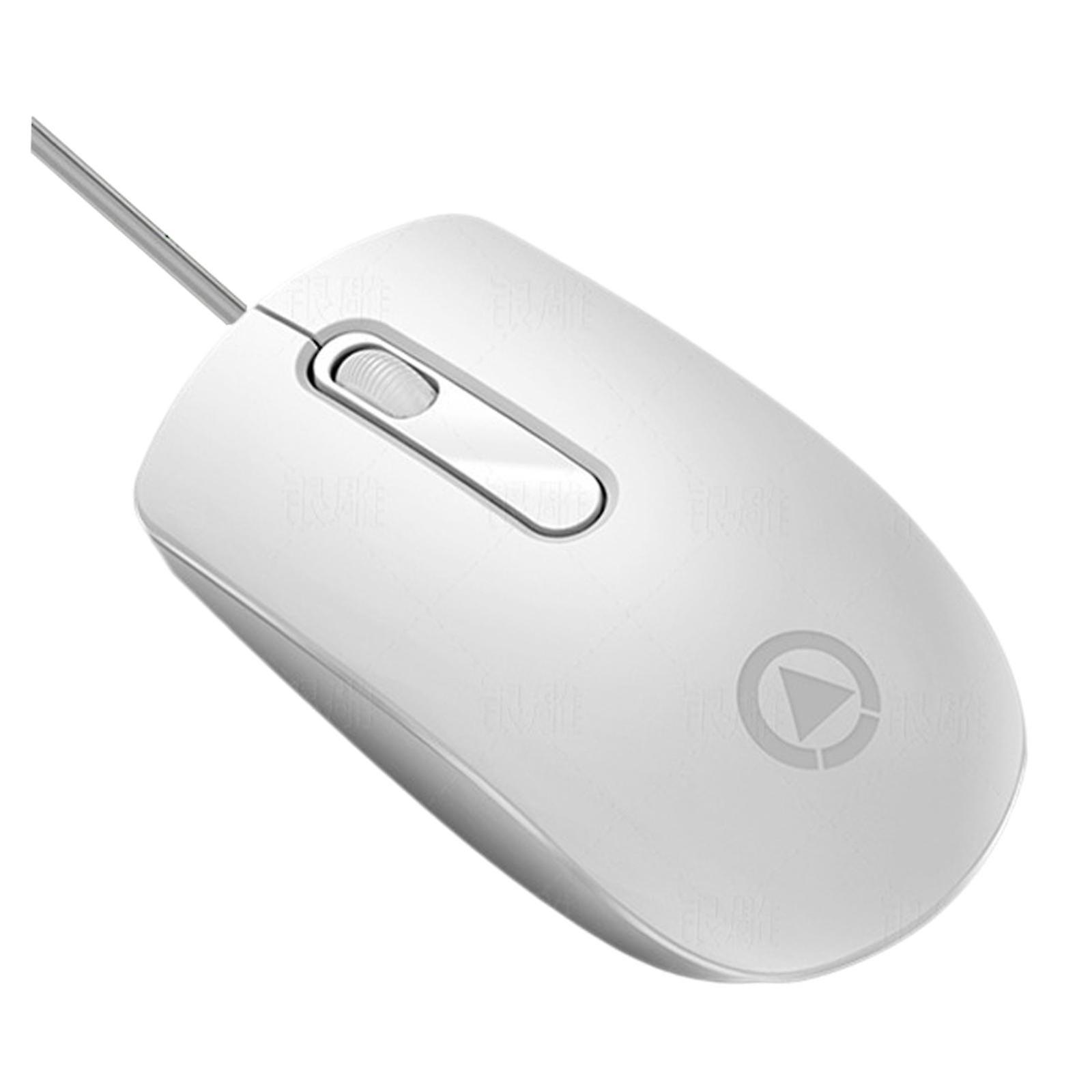 Wired Optical Mice Aggravated 3 Button Precision Laptop for Office white