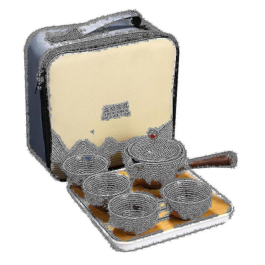 السيراميك إبريق الشاي 1 وعاء 4 كوب الكونغ فو إبريق الشاي حمل حقيبة كوب هدية مجموعة -1