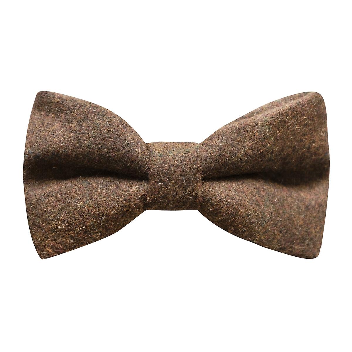 Heritage Check Cedar Brown Bow Tie