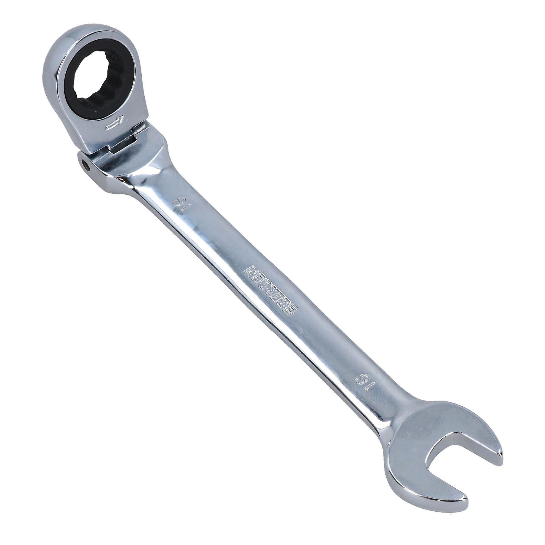 16mm Metric Flexi Head Ratchet Combination Spanner Wrench 72 Teeth