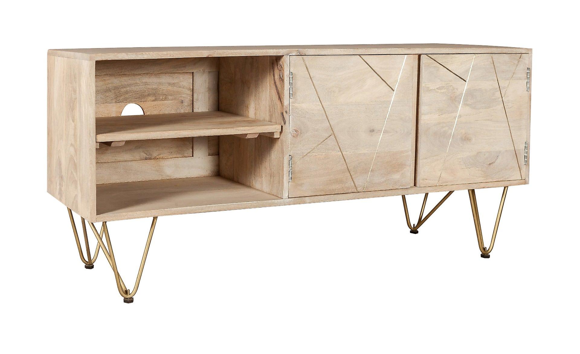 Brighton Light Mango Wood Plasma Media Unit