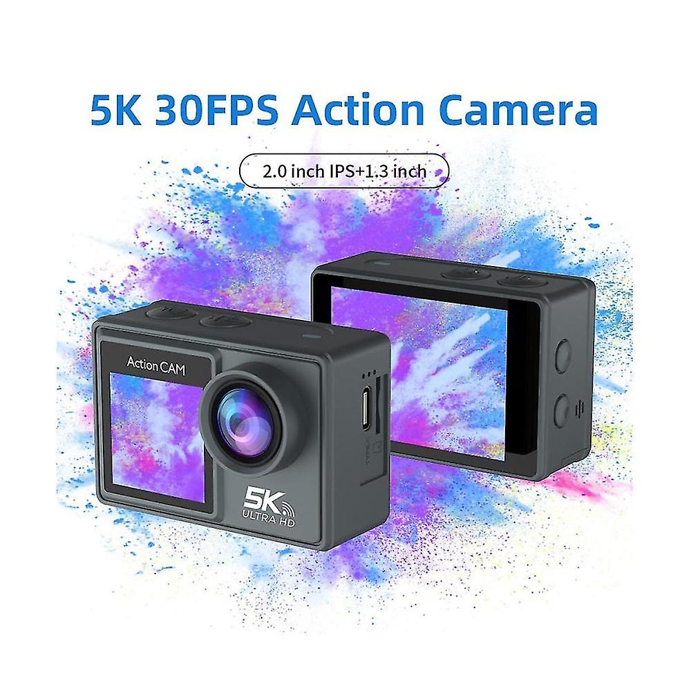 5k 30fps Action Camera With Wifi Remote Control Electronic Image Stabilization Camera For Outdoor D