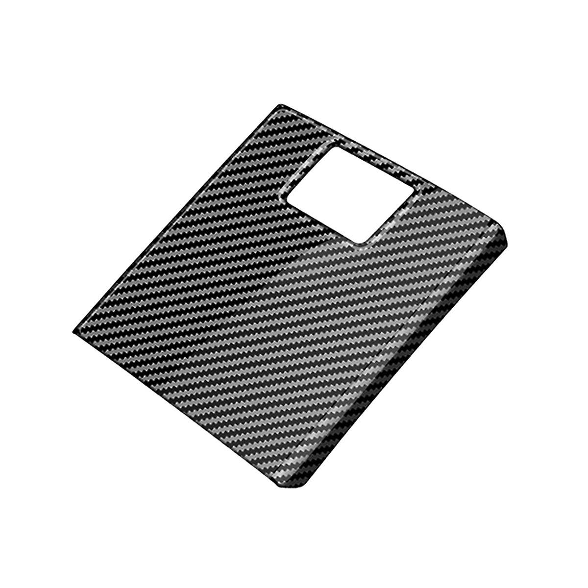 Car Carbon Fiber Rear Storage Box Frame Anti-Kick Panel Cover Trim for Alphard 40 Series 2023+