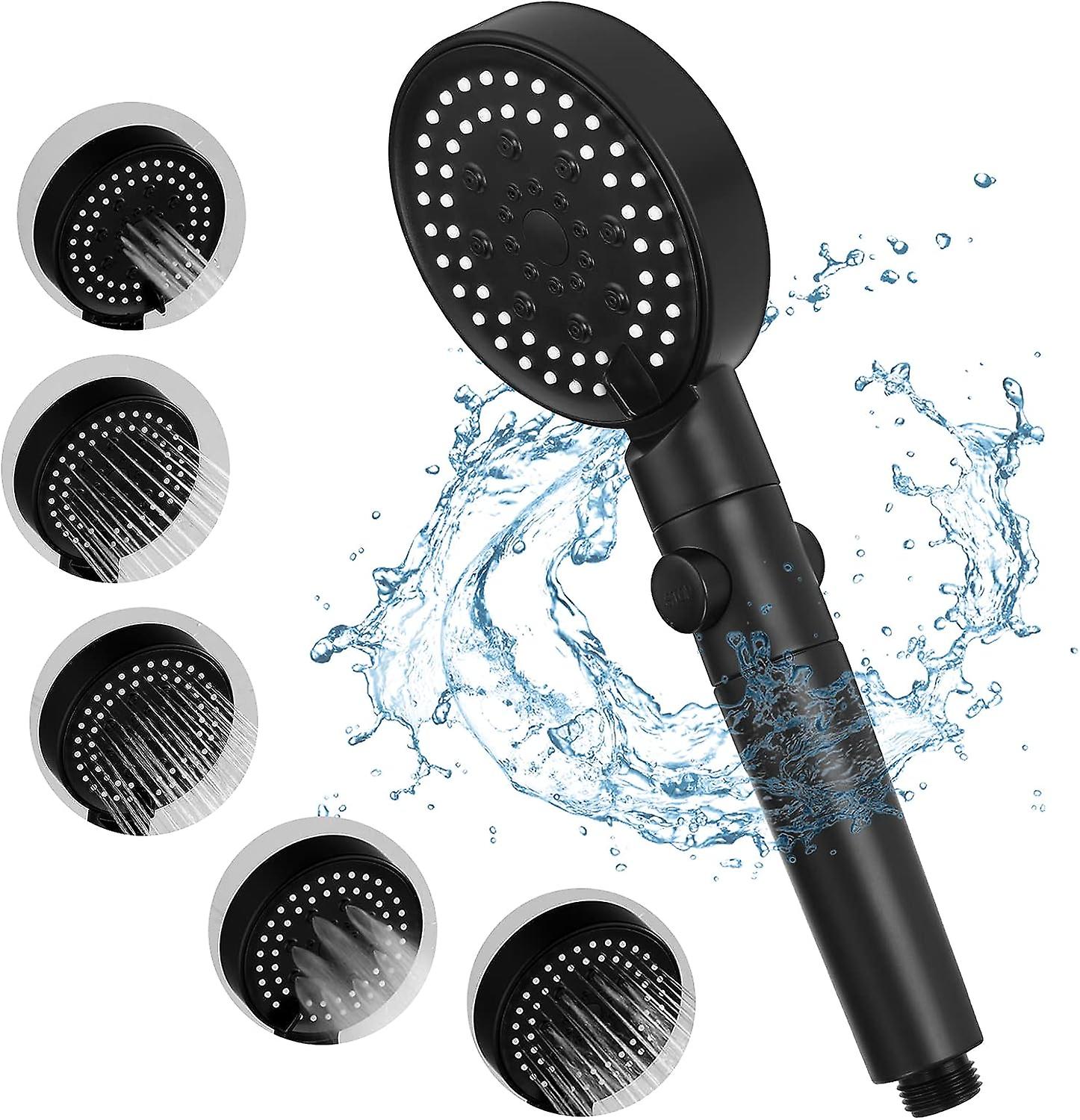 Hand Shower With 5 Adjustable Spray Patterns
