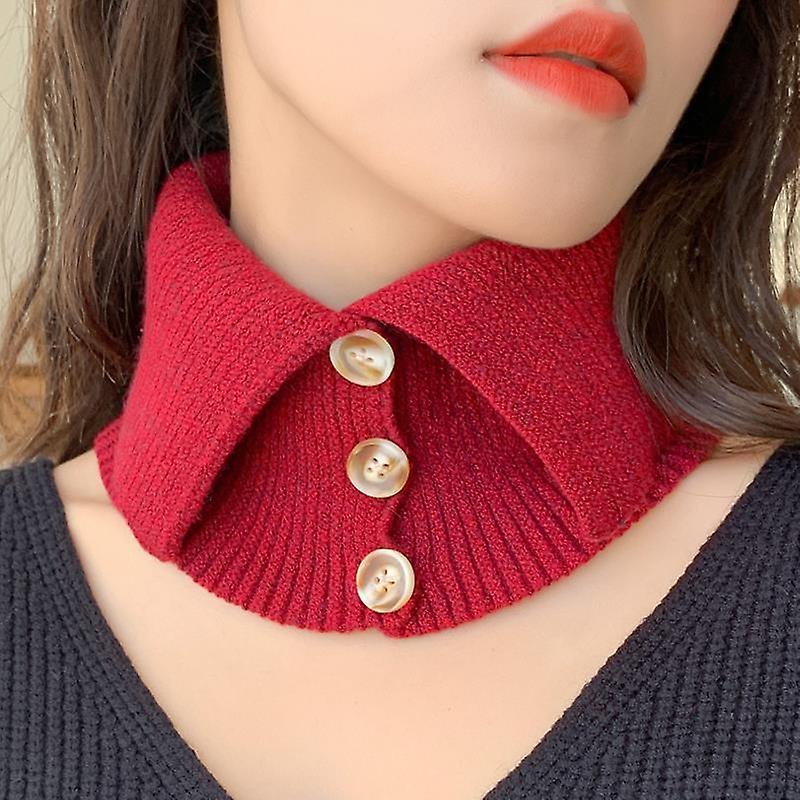 Girl Women girls fake collar false tie Warm Turtleneck Cervical Support Bandana Winter Scarf for