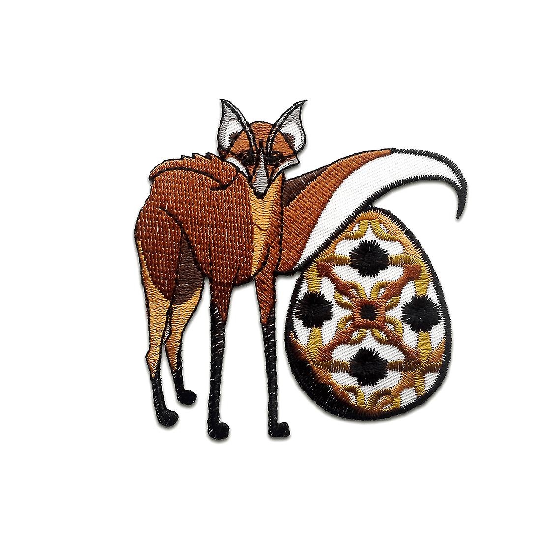 Patch - Lux Animal Kids - brown - 8.6 x 8.3 cm - Iron-on patch