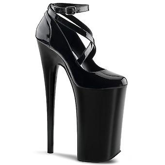 Sandálias Pleaser para Mulheres Beyond-087 Preto/Preto