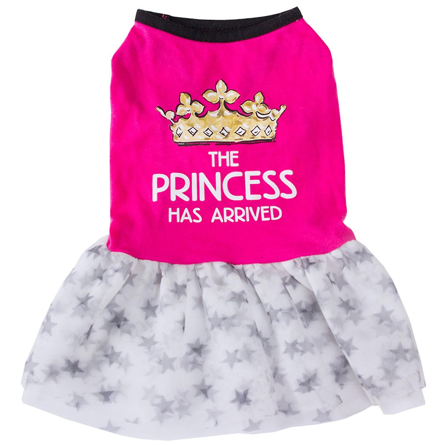 ZHOUBA Dog Skirt Comfortable Vibrant Color Dog Outfit Dog Vest Net Gauze T-Shirt Skirt for Puppy