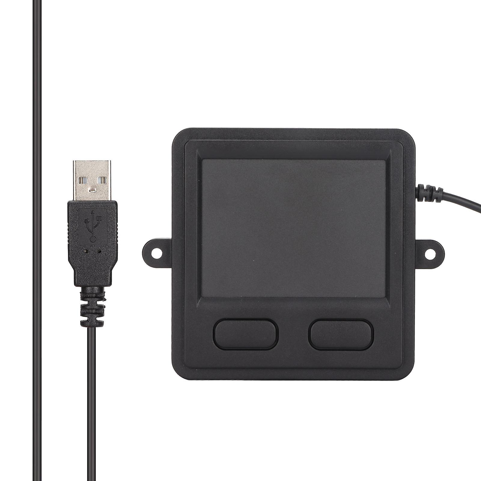 Trackpad USB Wired Embedded Compact Size 2 Buttons Portable Practical Computer Touch Pad for Laptops Desktops