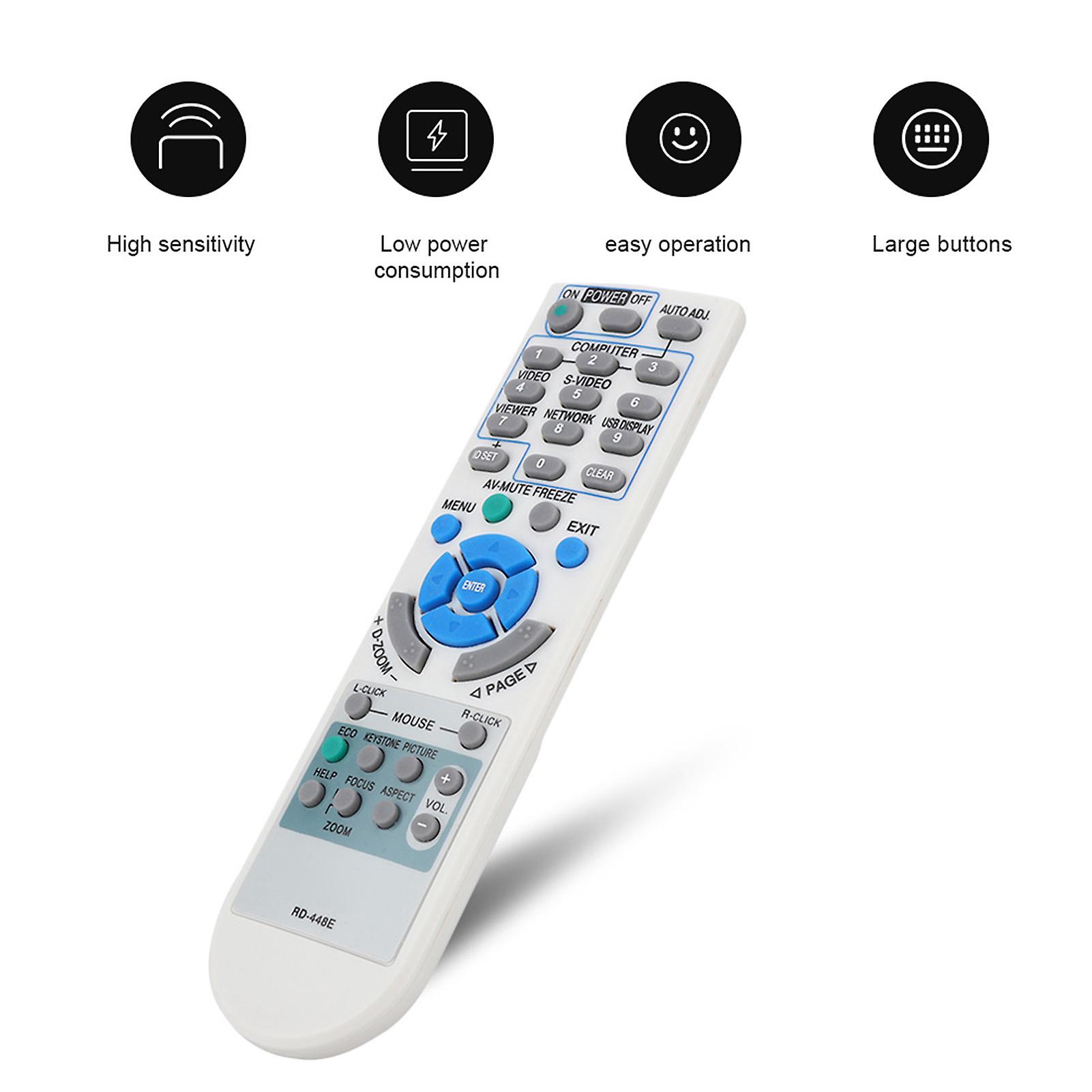 Universal Long Distance Projector Remote for RD-448E, 18x5x1.7cm, Black