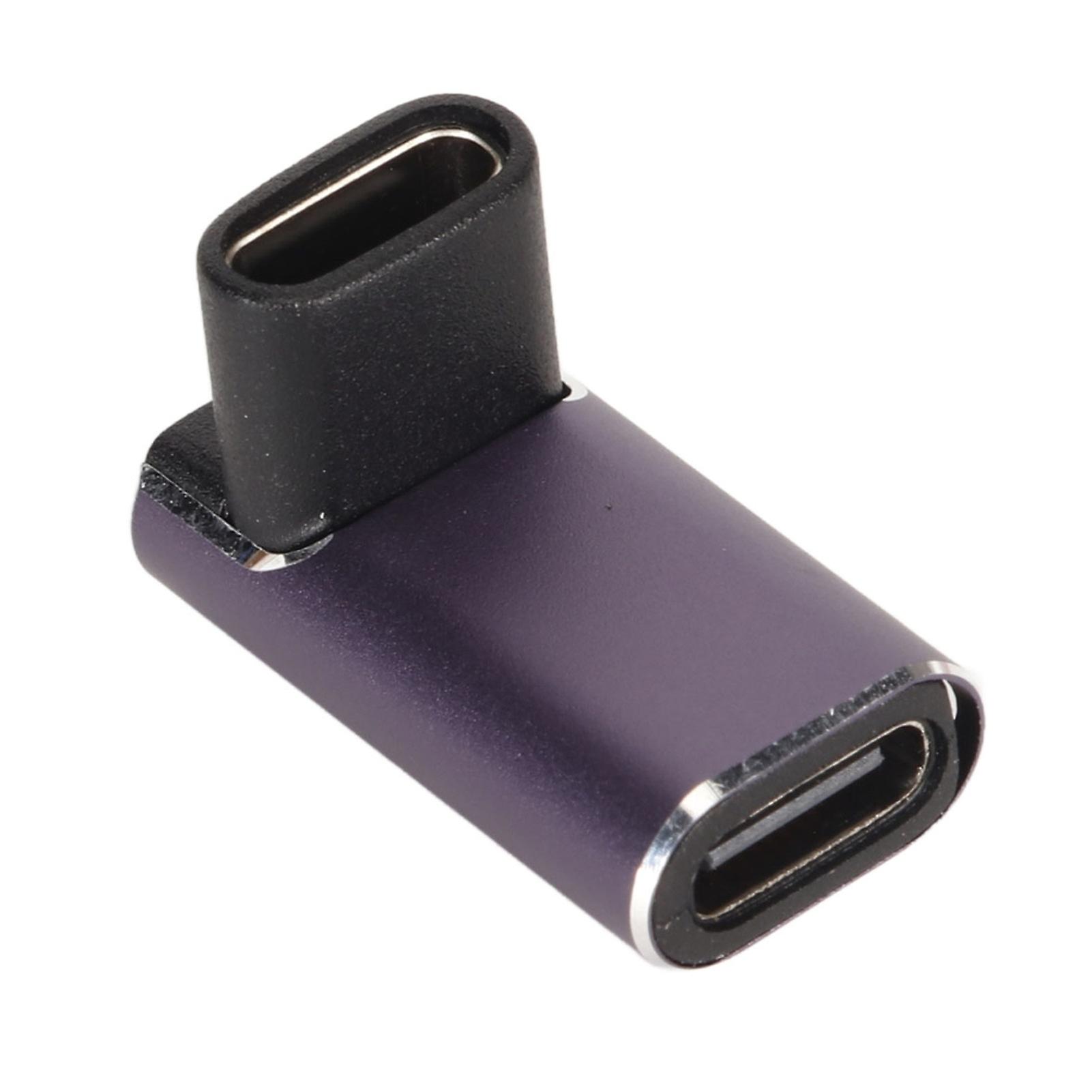 USB C Right Angle Adapter PD 240W Fast Charging 40Gbps 8K Video LED Light Thunderbolt 3 4