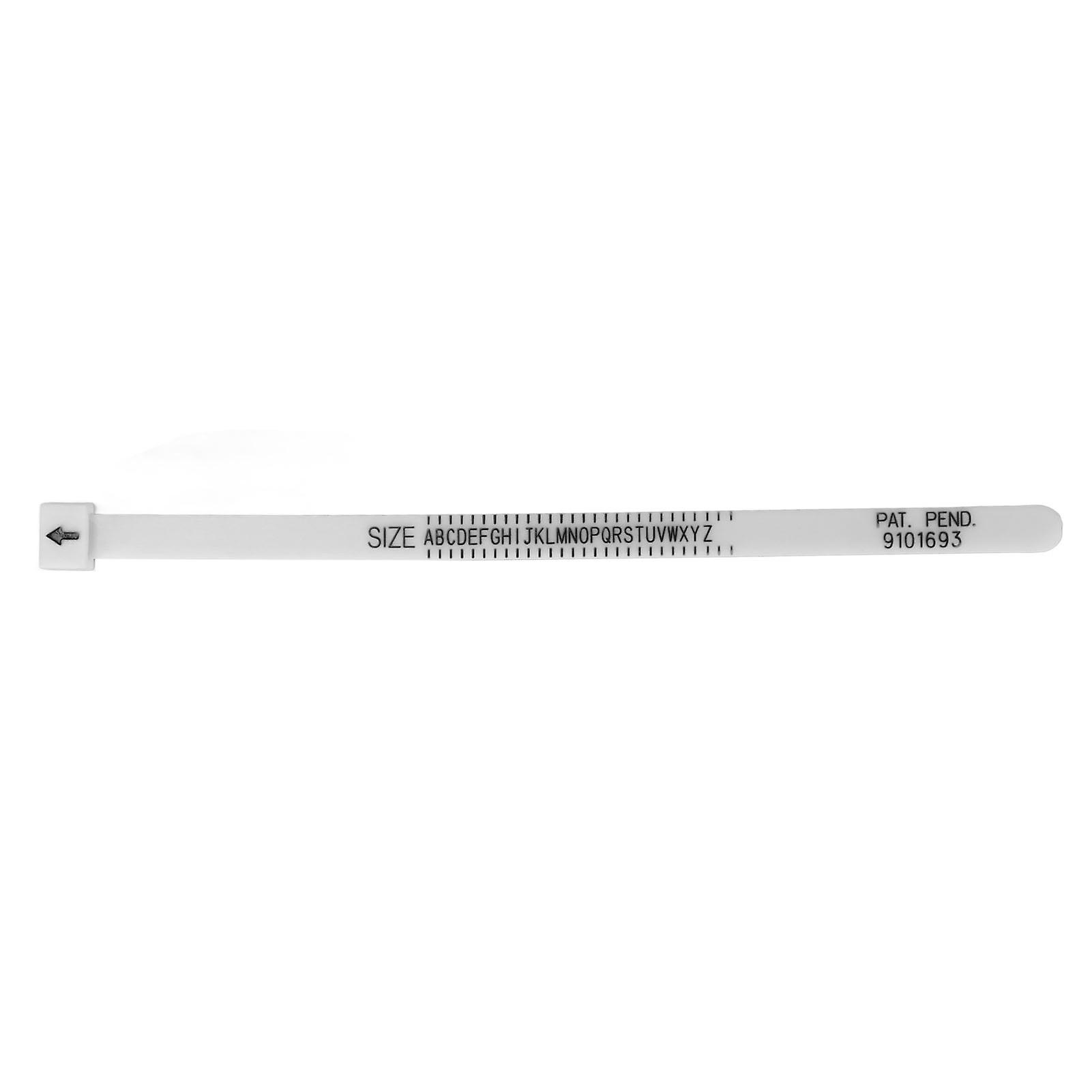 Delicate Ring Sizer Tool - Reusable Jewelry Measuring Tool for Accurate Ring Sizing, White