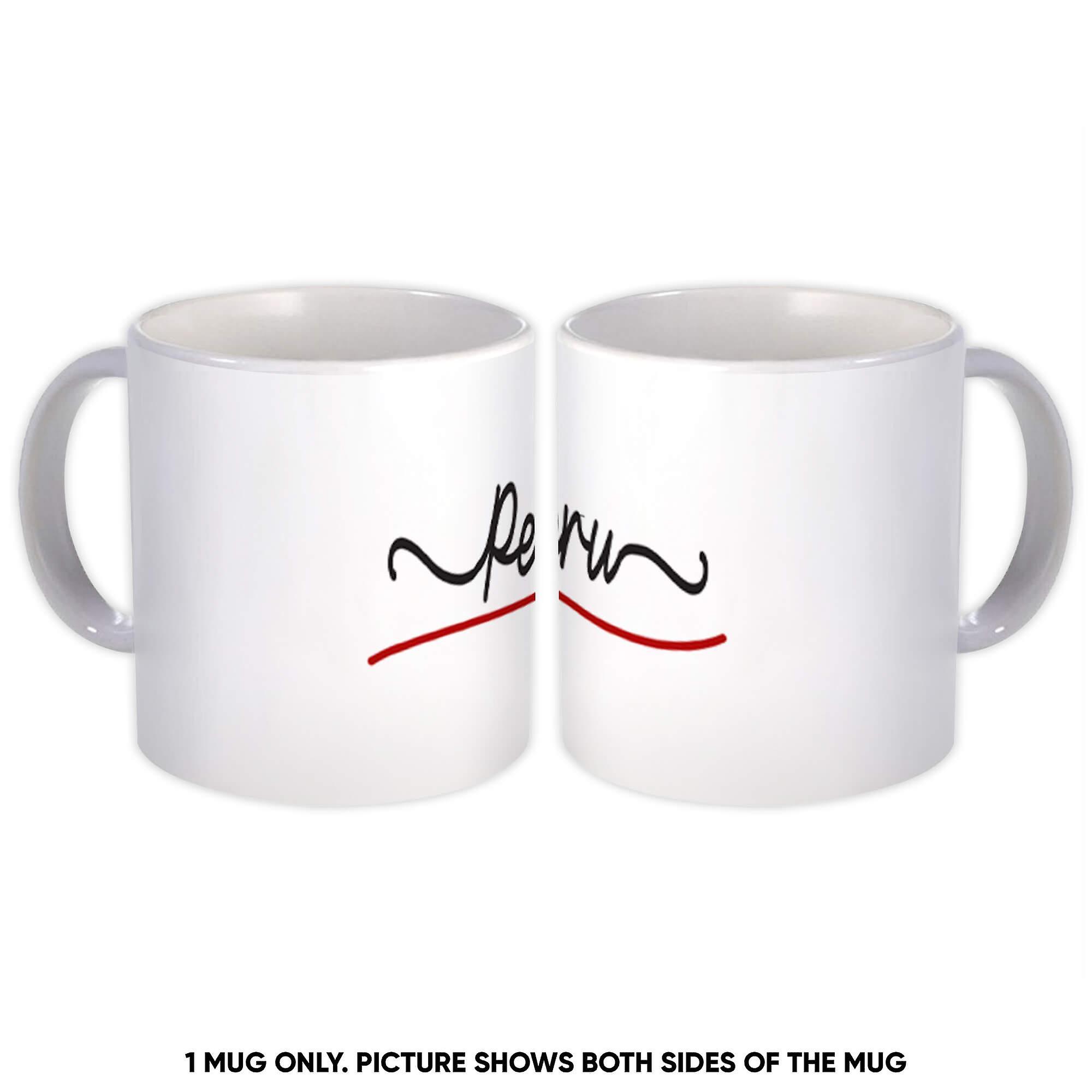 Gift Mug: Peru Flag Colors Peruvian