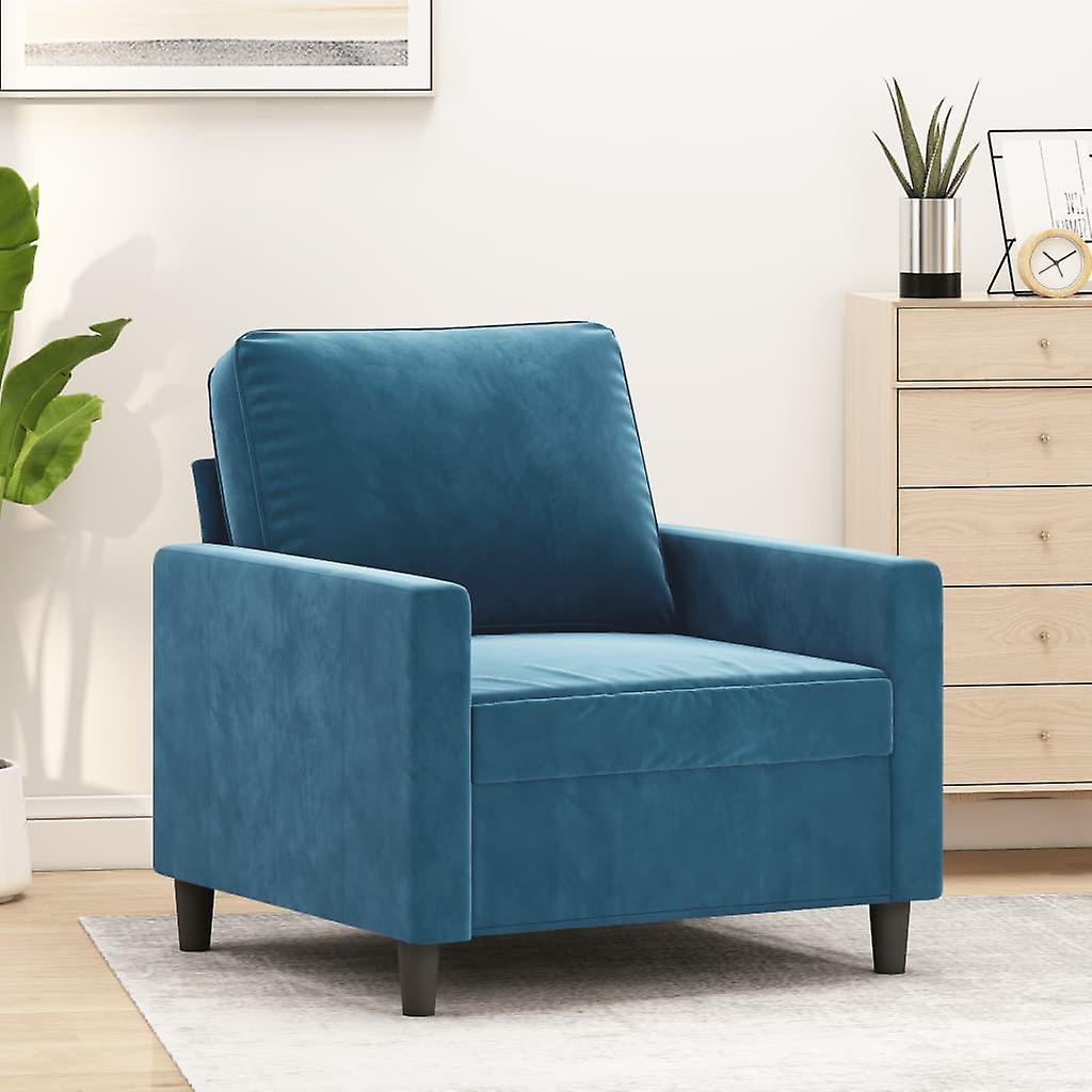 Fauteuil Blauw 60 cm Fluweel