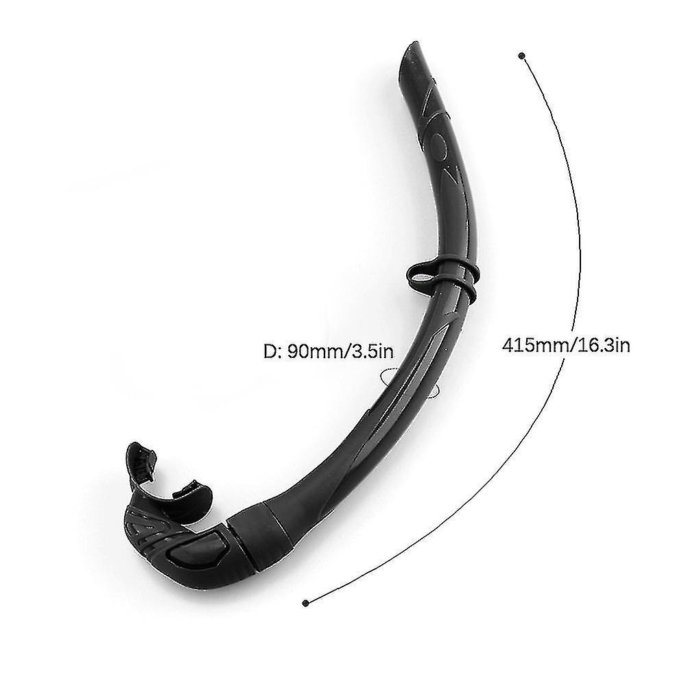 jdstty Boccaglio pieghevole in silicone flessibile con custodia compatta per apnea e snorkeling, facile da usare