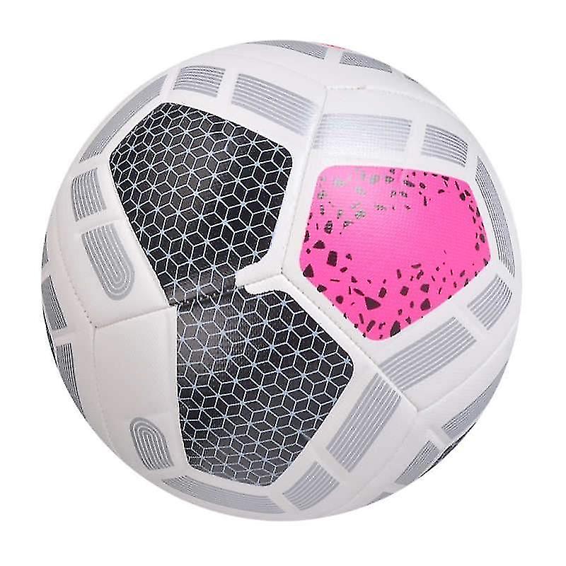 Black Pink Size 5 Soccer Ball St ard Size Machine stitched Pu Material Sports League Match