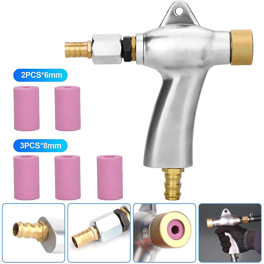 Sand Blasting Guns Sandblaster + 5Pcs Ceramic Nozzles For Sandblaster Cabin