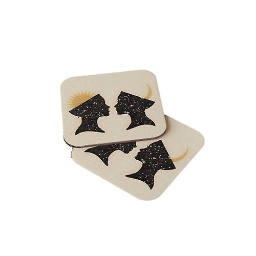 Illustration Design Wood Coasters Set for Gift