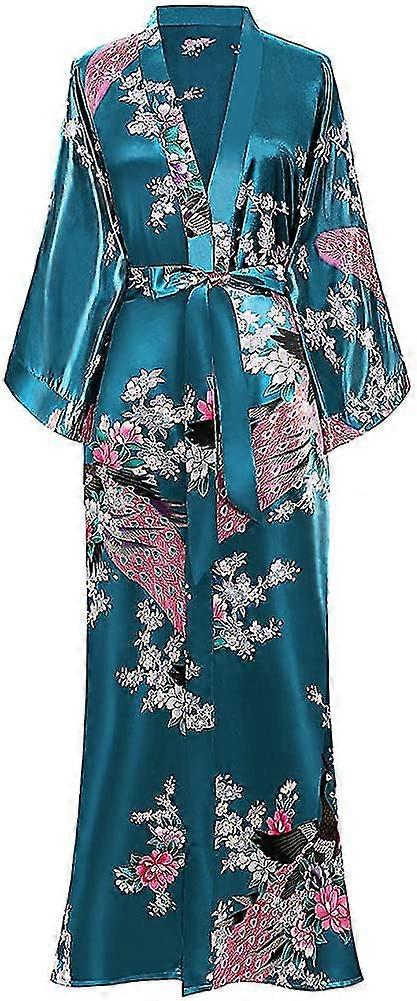 Dressing Gown Peacock Robe For Women Wedding