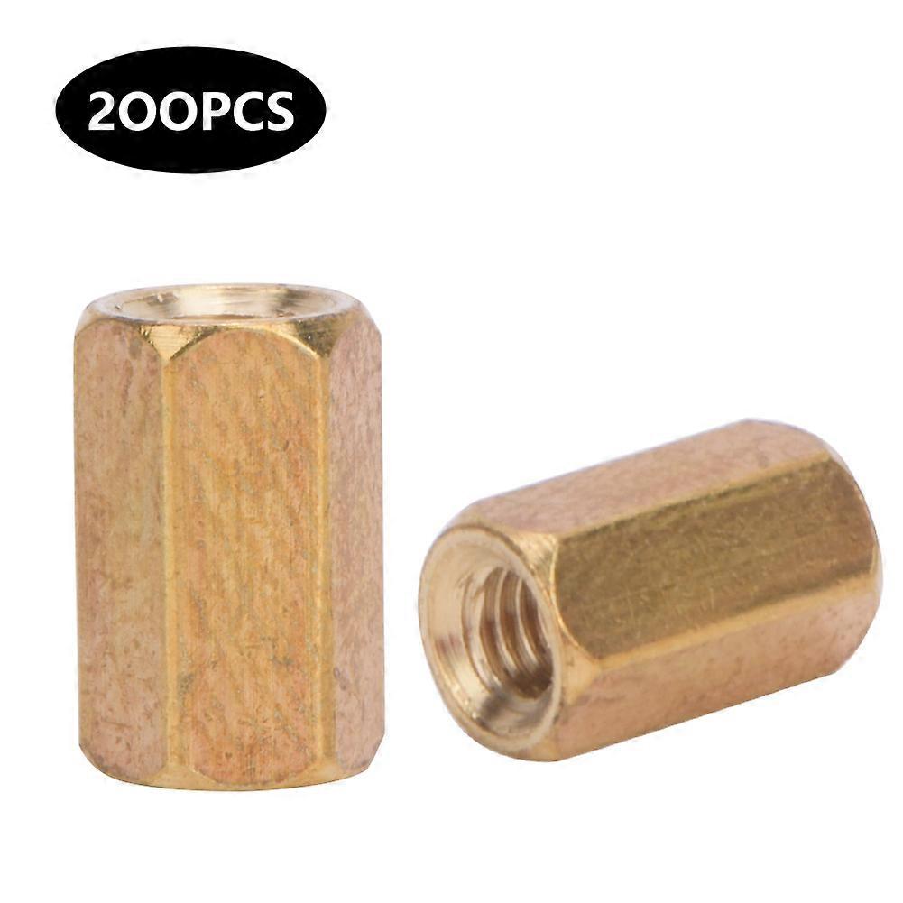 Jadeshay M3 Brass Standoff Hex Nuts Assortment, Durable PCB Spacer Screws 5-50mm (M3*8 (200 Pieces))