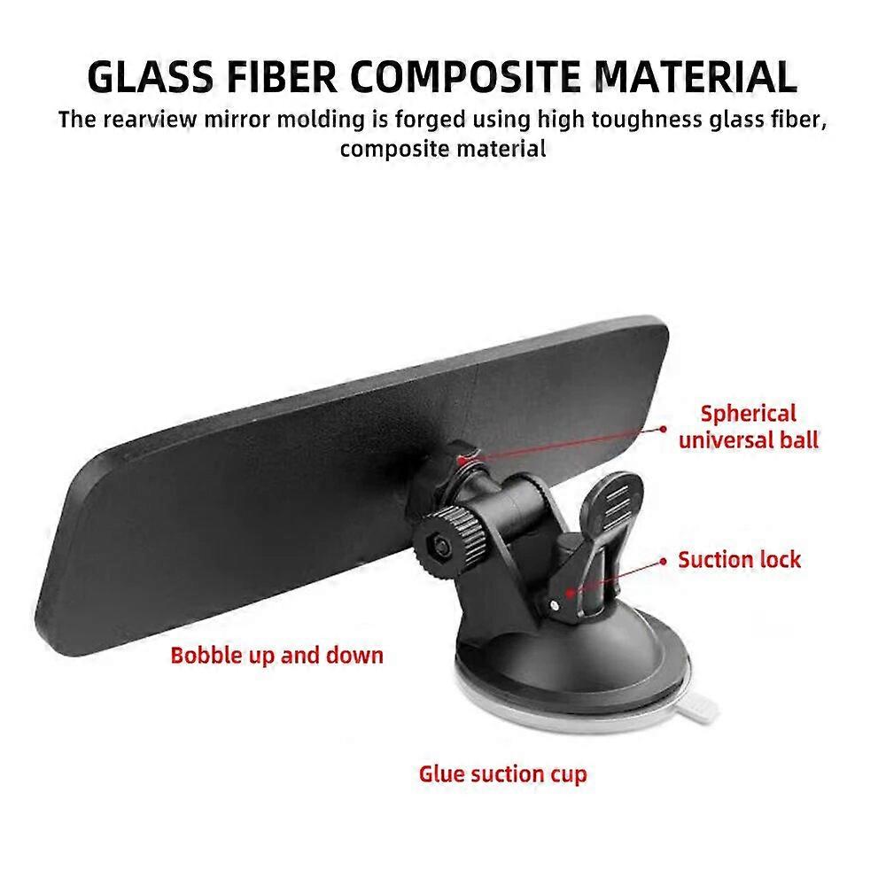 Interior Observation Mirror, Wide~angle Rearview Mirror, Adjustable Suction Cup, Universal 360 Rotation FN9U8618