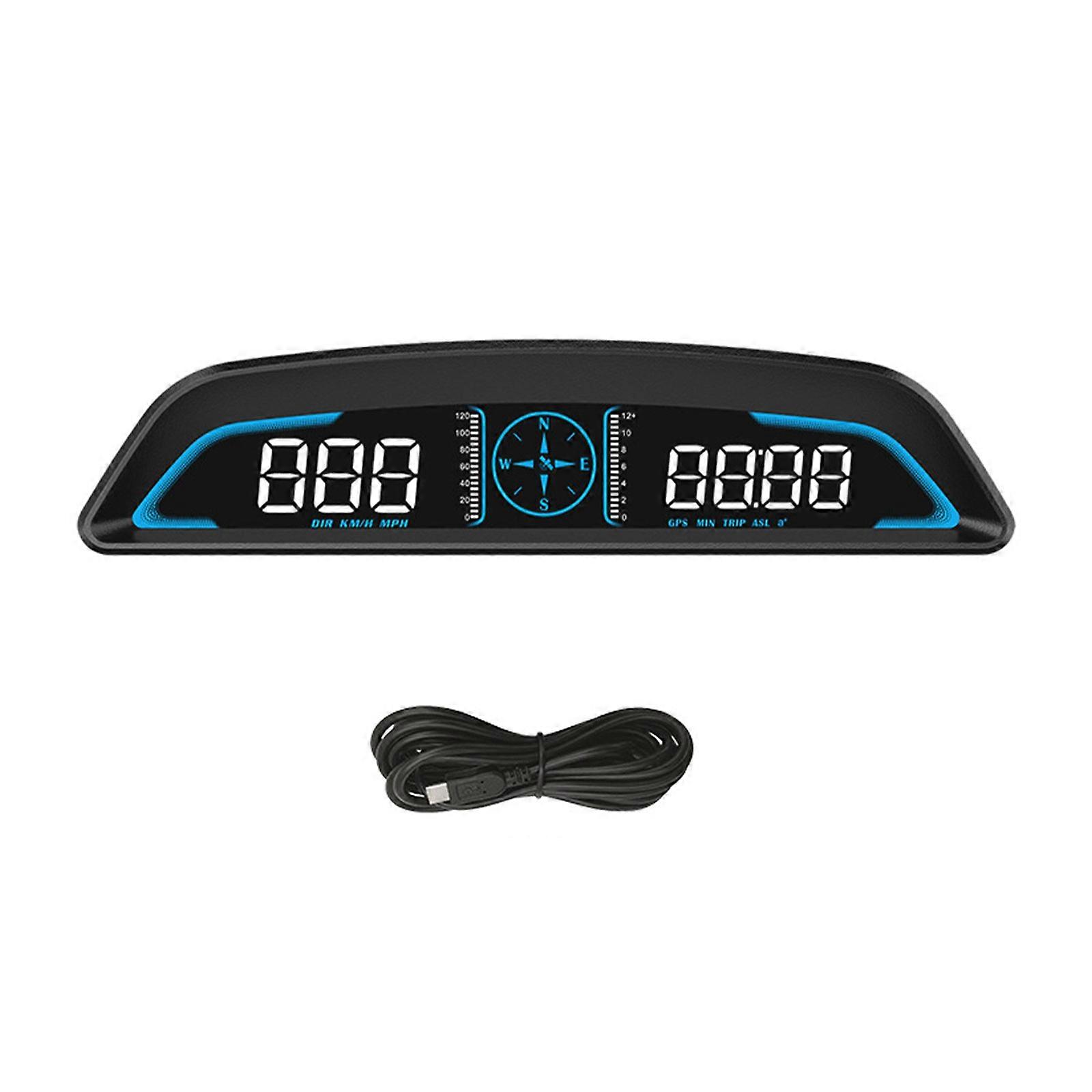 (Purchase order that note English version) car hud heads up display car HD gps speeding alarm odometer universal digital speedometer