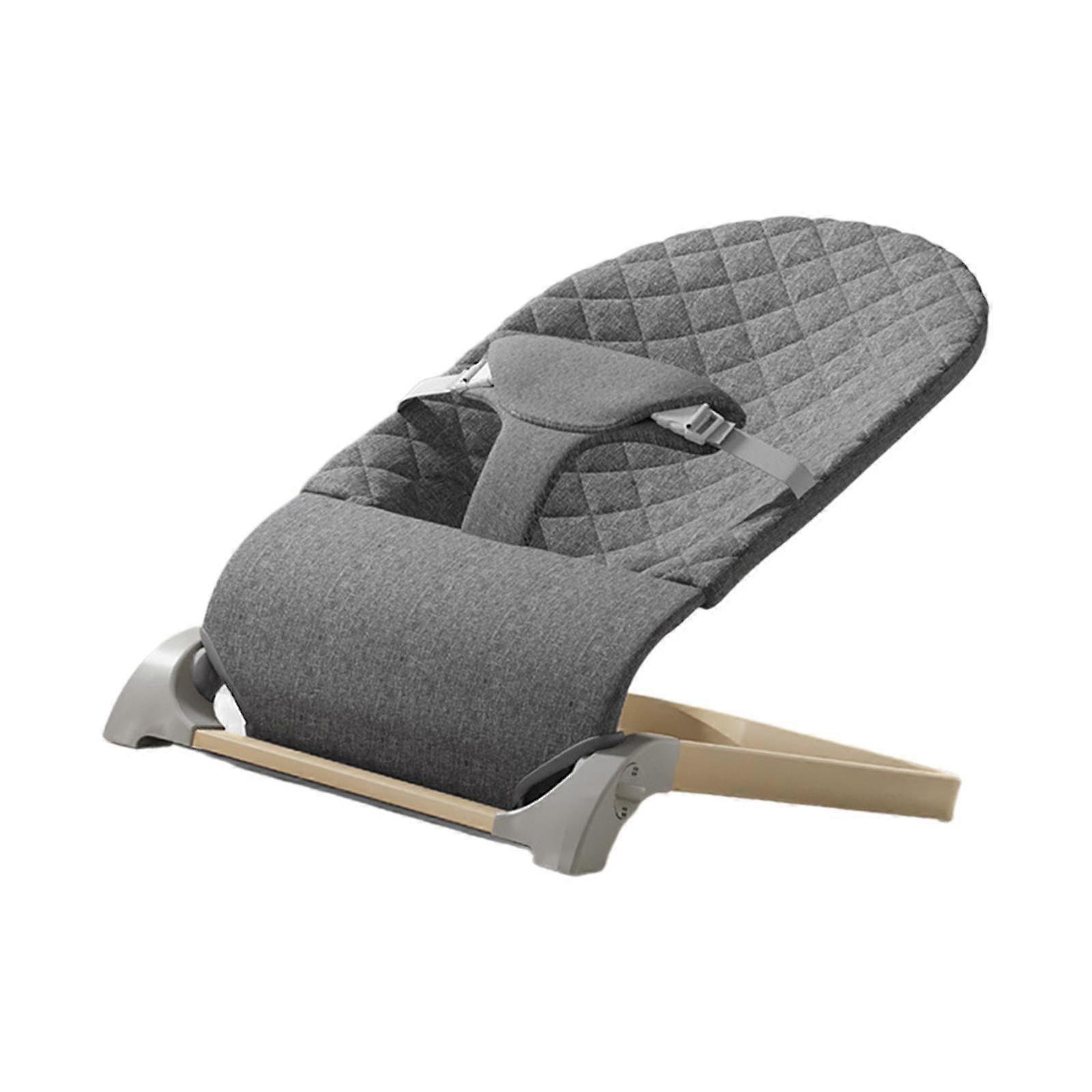 婴儿摇椅儿童躺卧睡眠装置婴儿舒缓躺椅摇篮深灰色