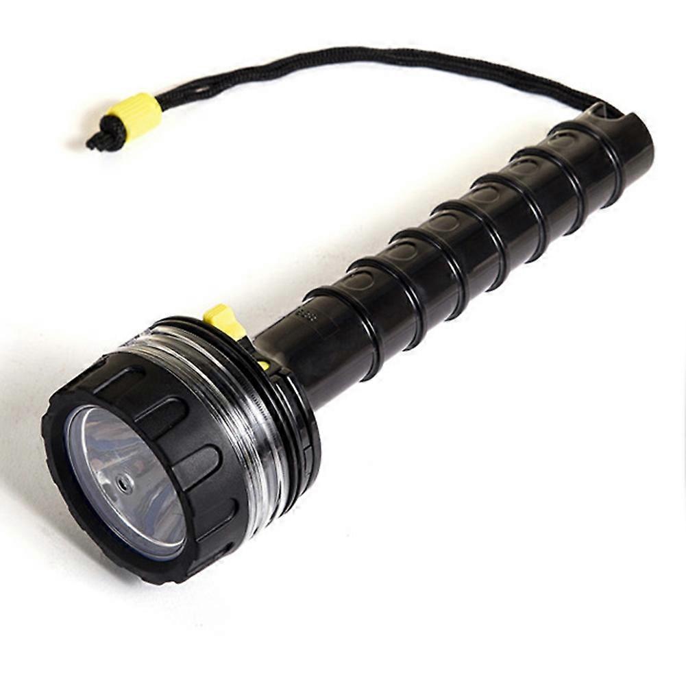 Scuba Deep Diving Light Professional Powerful Flashlight Underwater Waterproof LED Diver Light,Blac