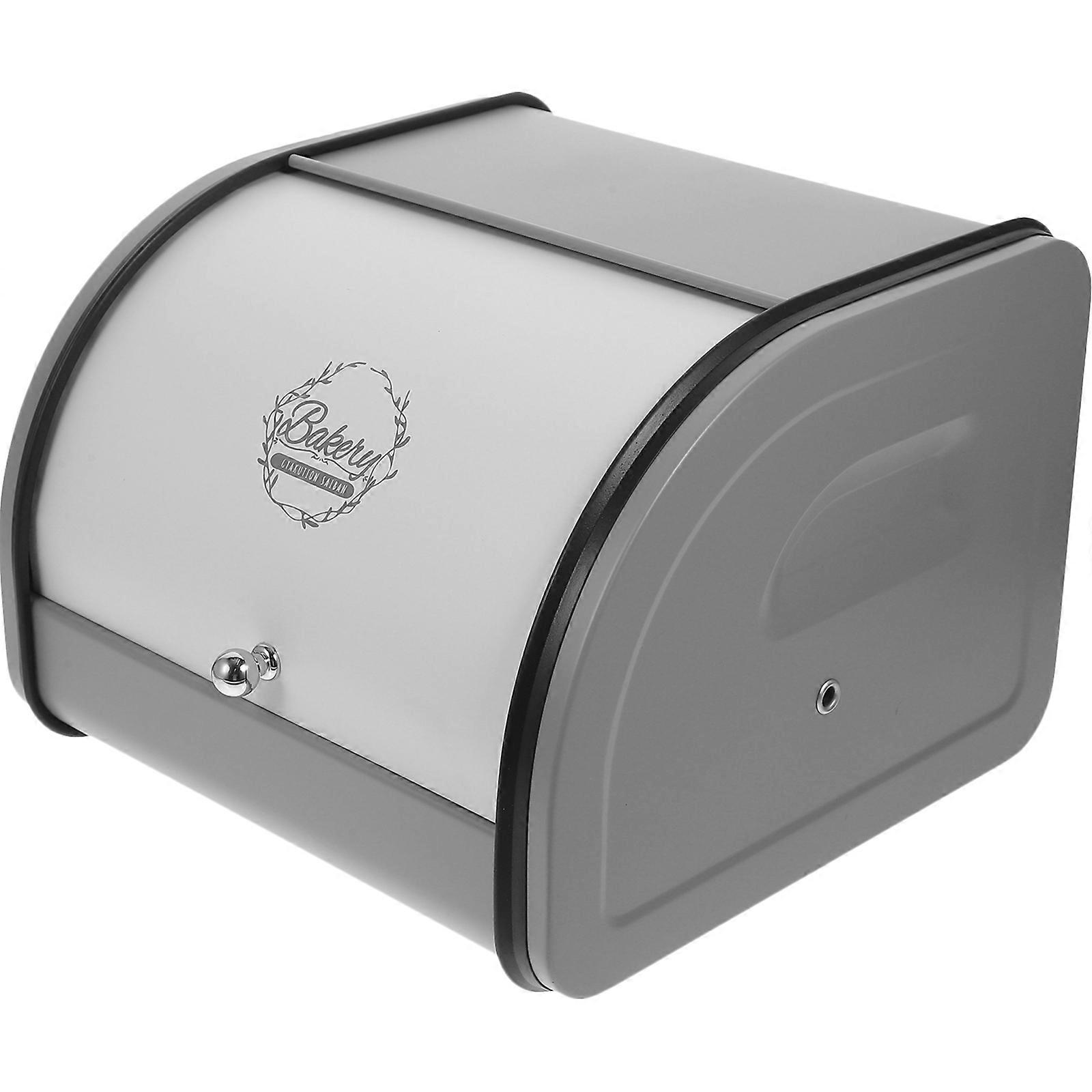 Bread Bin Farmhouse Bread Box Desktop Bread Bin Metal Bread Holder Corner Bread Box