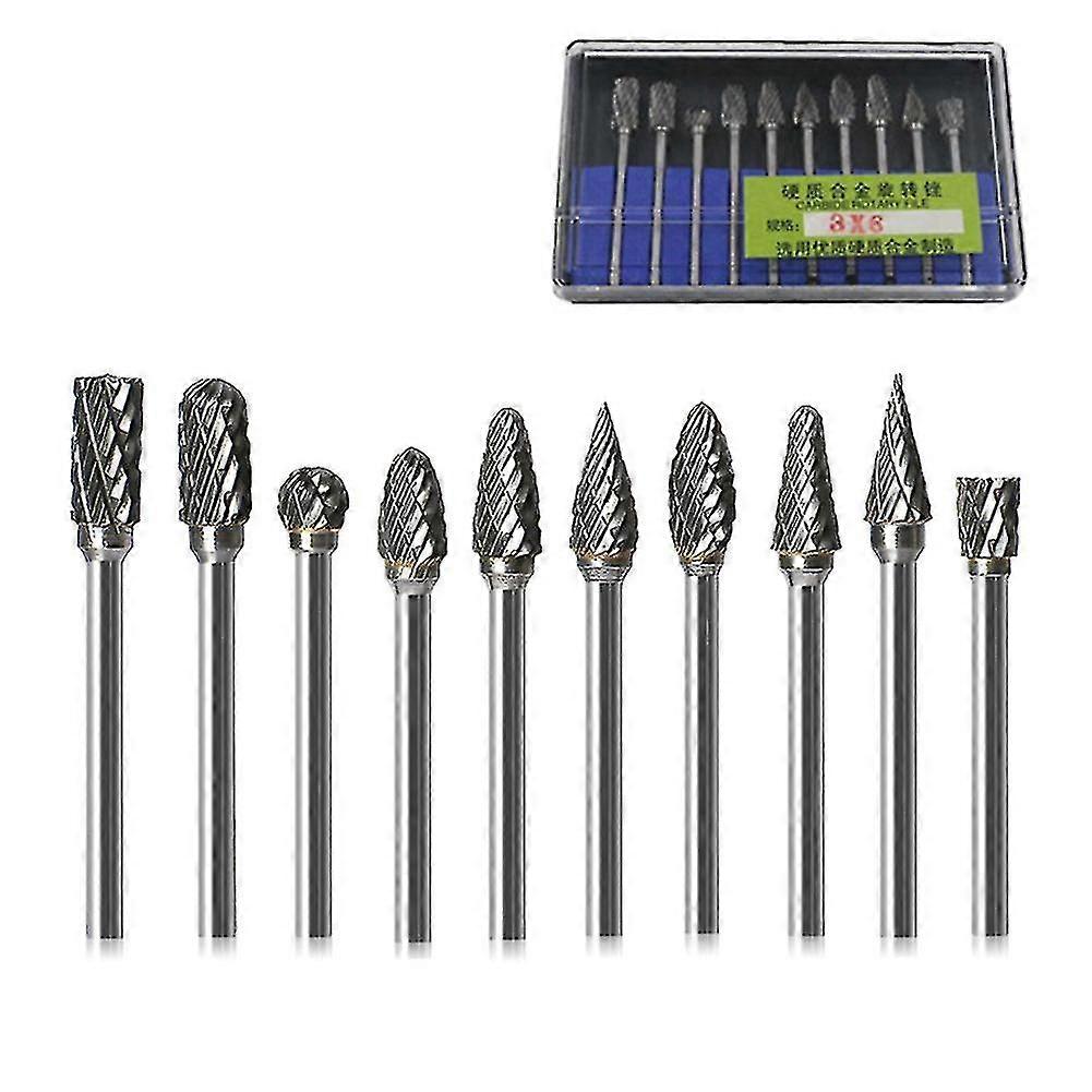 Tungsten Carbide Rotating Files Bits Multifunctional Carbide Burr Set For Die Grinder