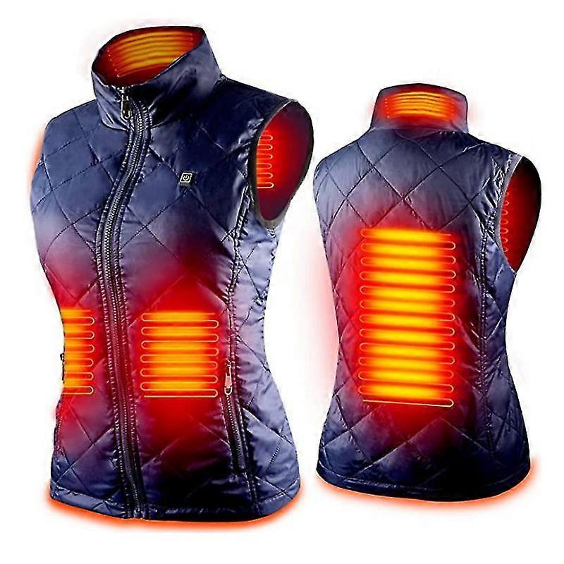 Women's Heated Vest With 4 Heating Zones, Neck Heating Jacket Usb Charging