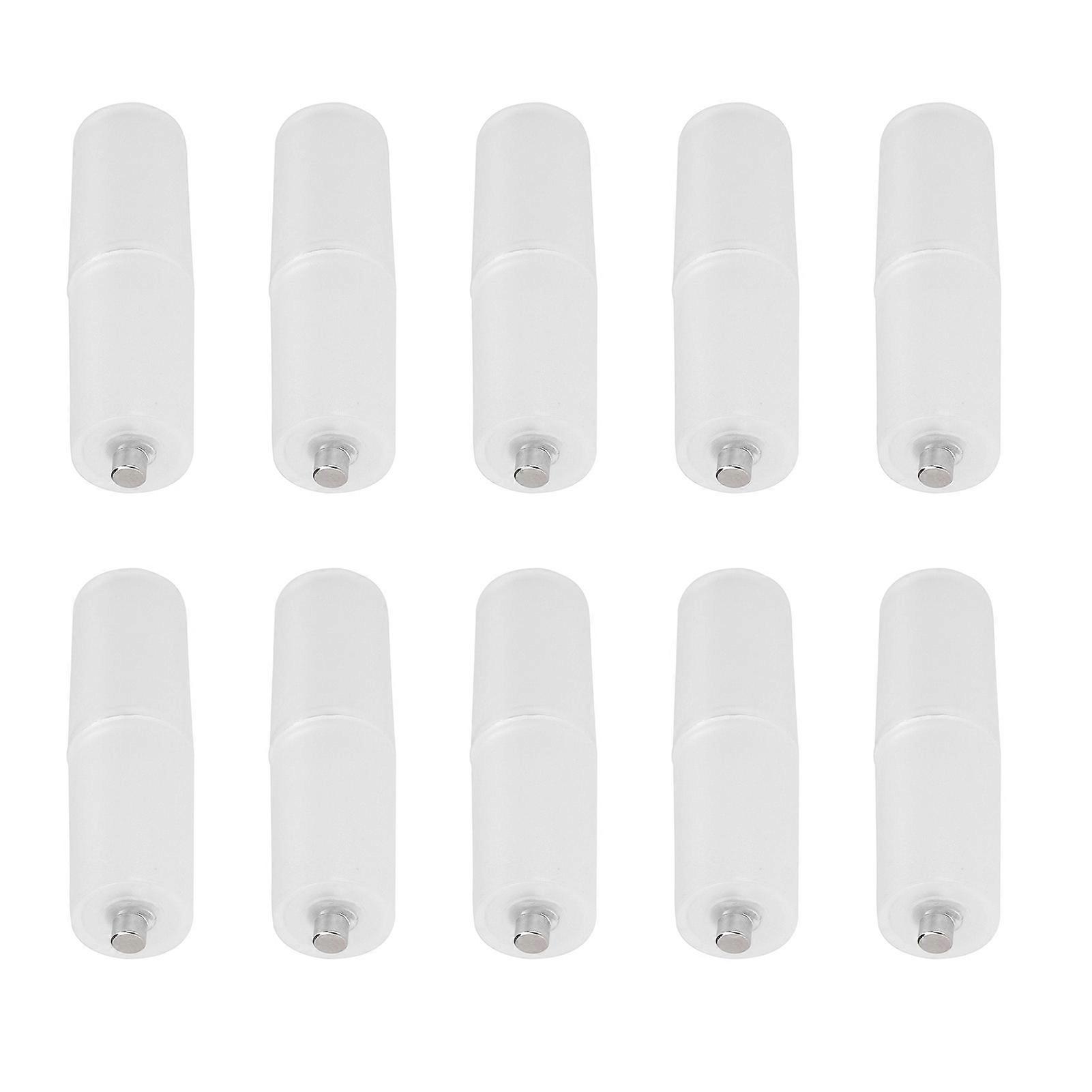 10PCS AAA to AA Size Cell Battery Converter Adapter Batteries Holder Case Switcher Transparent