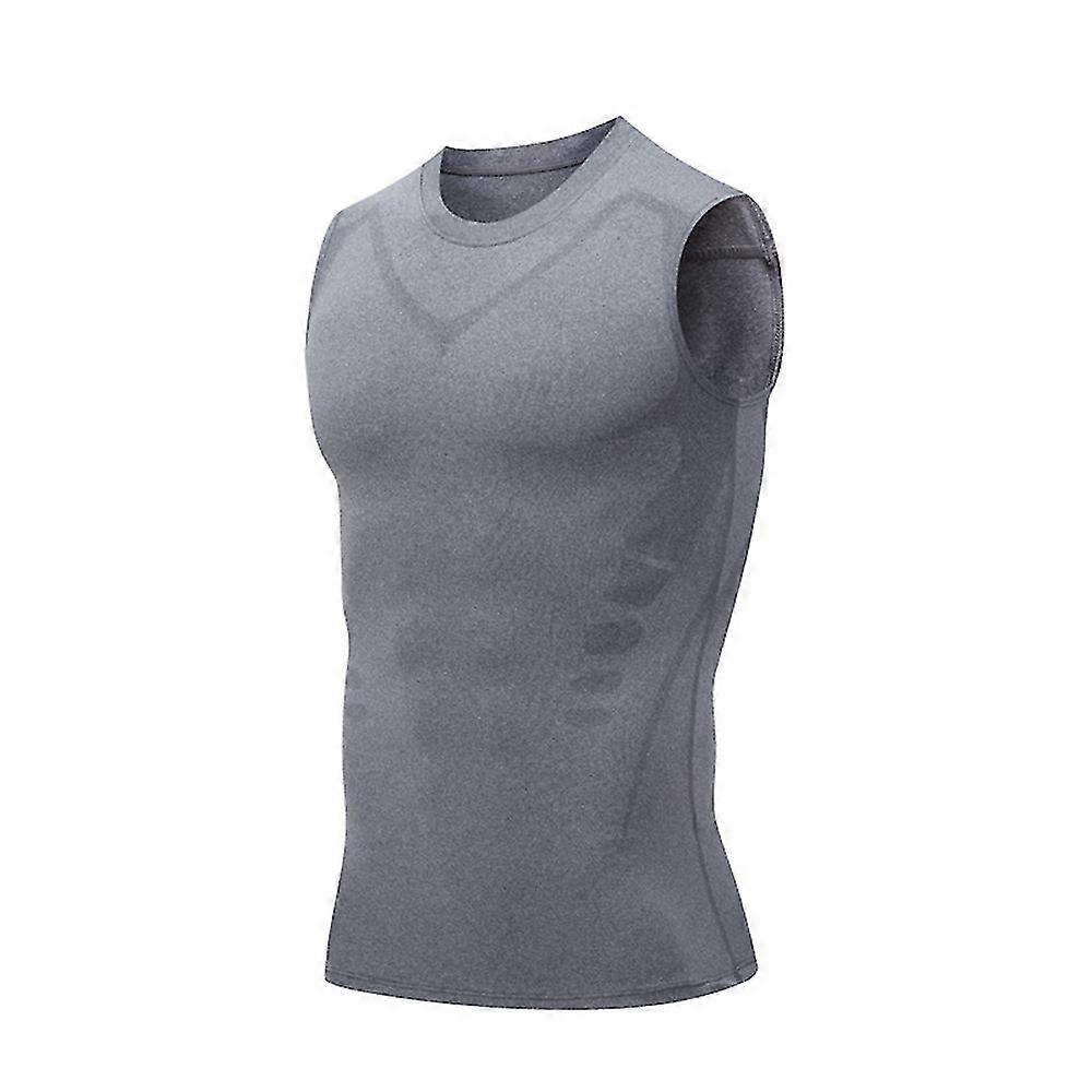 Mens Ionic Shaping Vest, Comfortable And Breathable Sports Tops To Build A
