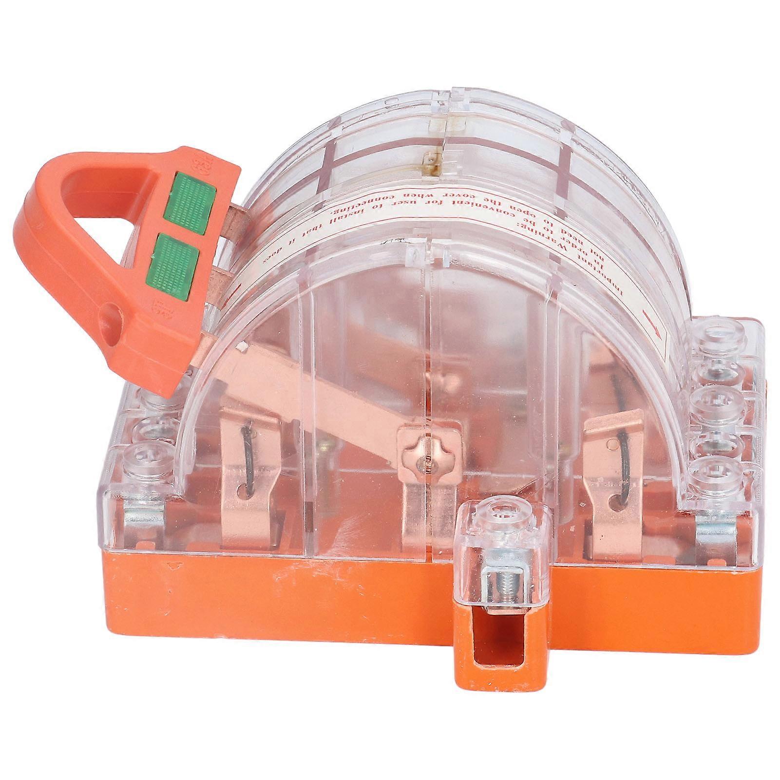 3 Pole Knife Switch Anti Electrical Shock Good Contact 63A AC380V Safety Knife Switch with LED Indicator for Generator