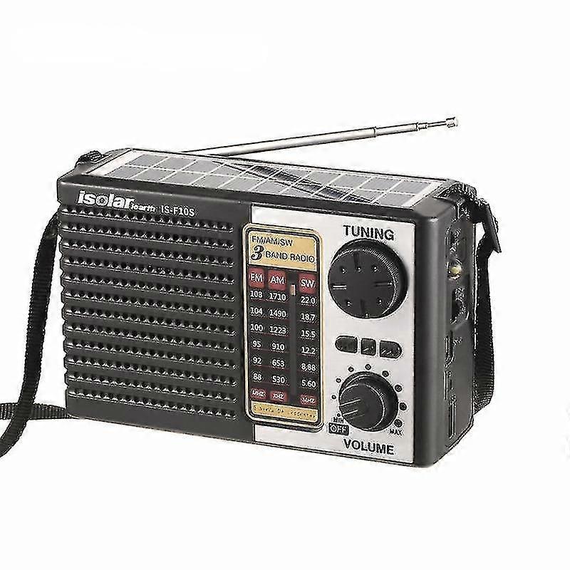 Aurinkoradio Langaton Bluetooth-kaiutin Aurinkolataus Hätäradio Tukee Fm / Am / Sw Radio