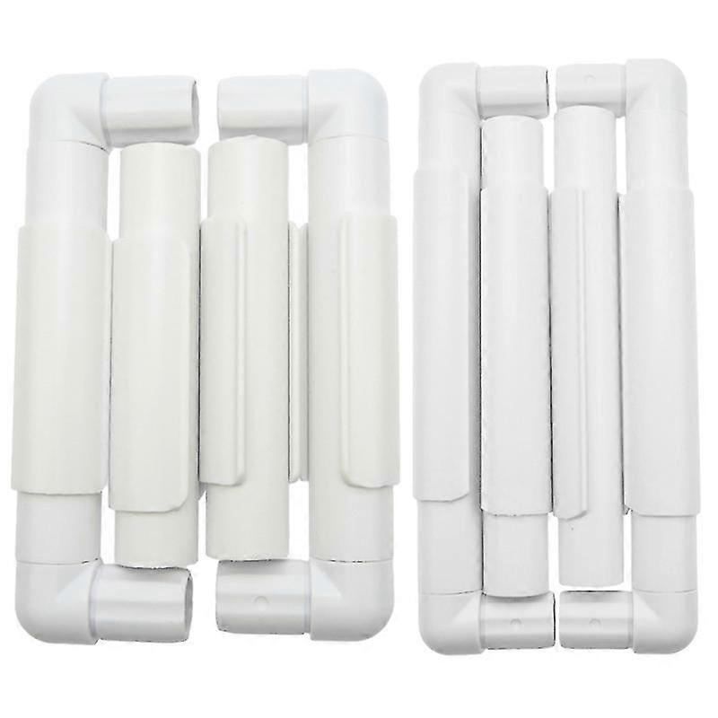 2 Sets Of Portable Square Embroidery Frame Cross Stitch Frame Durable Diy Embroidery Rack (15.2x15.2cm + 20.3x20.3cm)