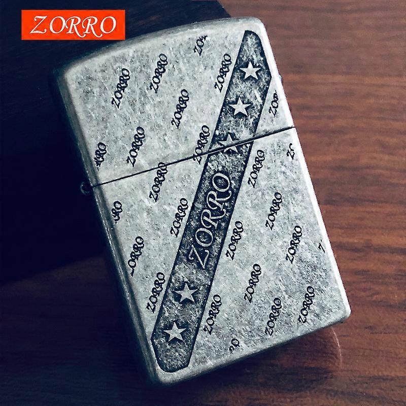 Brass Kerosene Windproof Lighter Personalized Creative Ancient Silver Knurled Lighter Classic Coal Machine