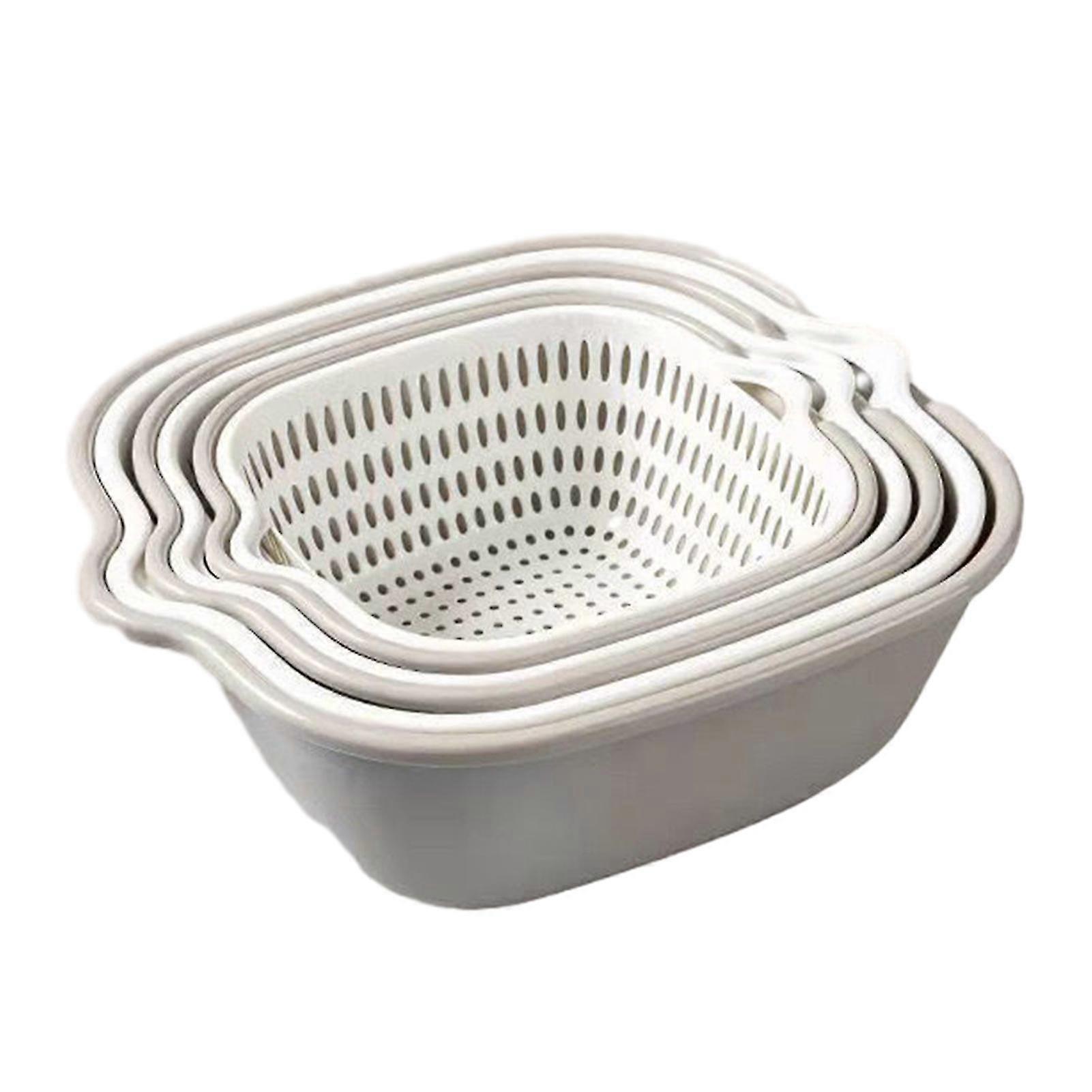 6pcs Washing Filter Basket For Vegetable Practical Veggie Leaf Drainer Tool Kitchen Supplies