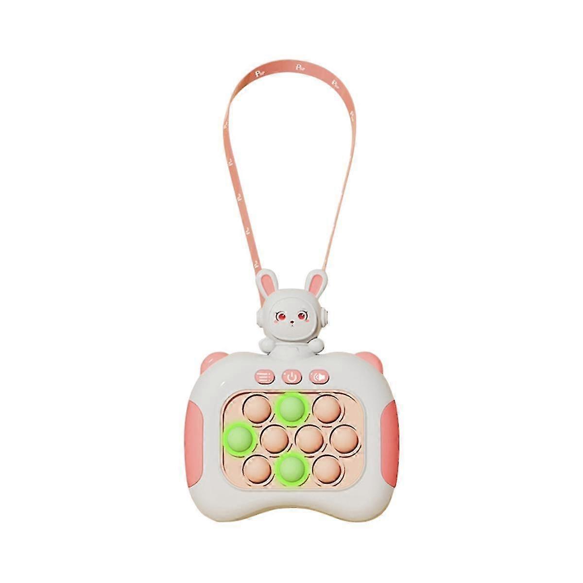 Quick Push Bubble Game Fidget Game Handle Anti-Stress Toys with LED Game Machine Relieve Stress Toy