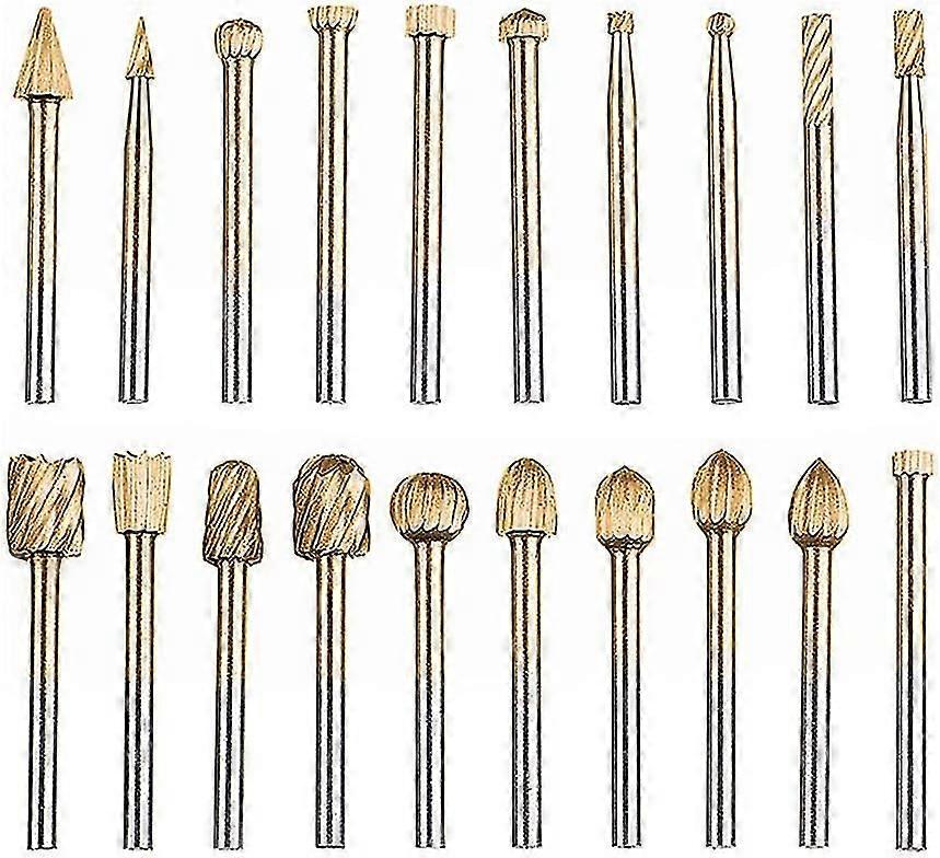 Rotary Bits Burr Set With 1/8"(3mm) Shank, Head Tungsten Carbide Hss Rotary Burr Set Power Rotary Tools For Diy Woodworking, Carving, Engraving, Drill