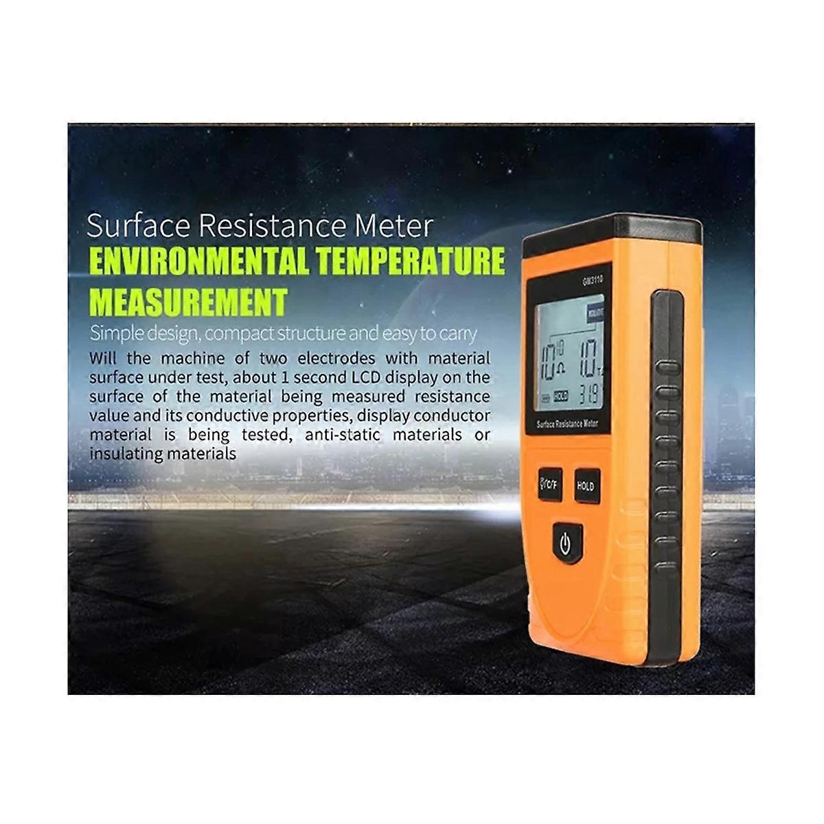 GM3110 High Precision Surface Resistance Tester Anti-Static Tester Digital Anti-Static Resistance M