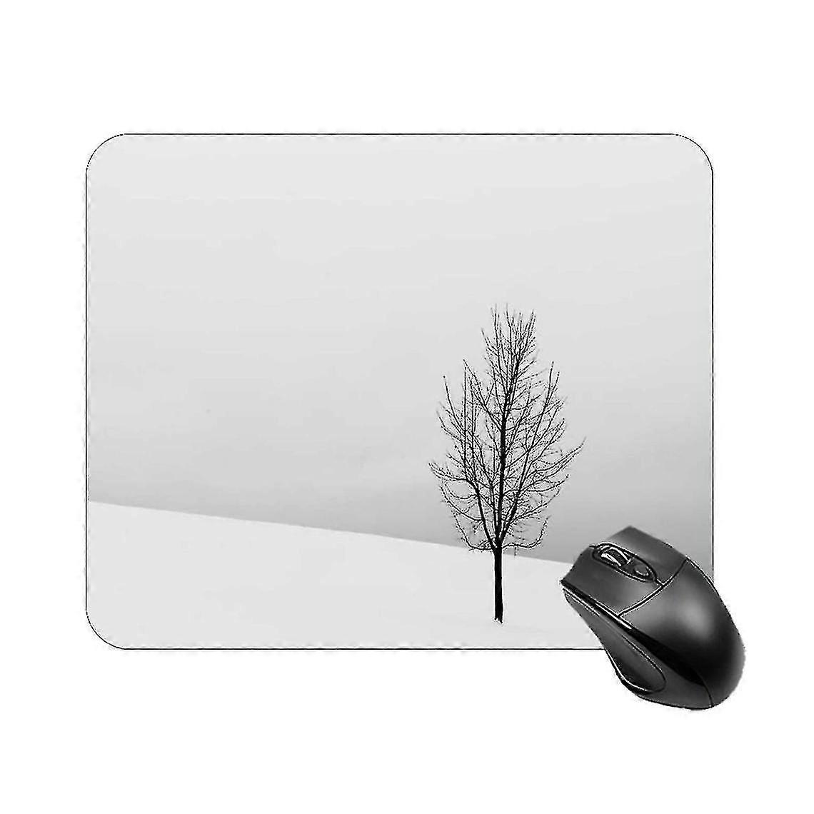Laptop White Printed Mouse Pad