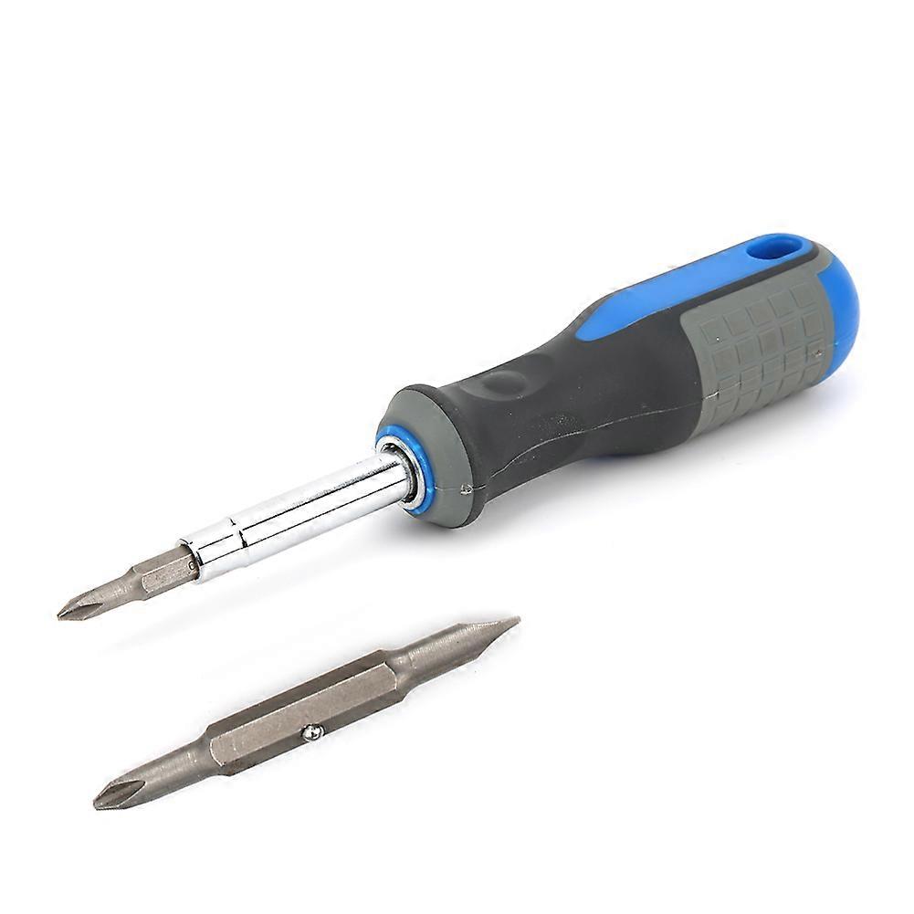 6 in 1 Multifunction Screwdriver Slotted Crossed Screw Driver Bits Auto Repair Tool